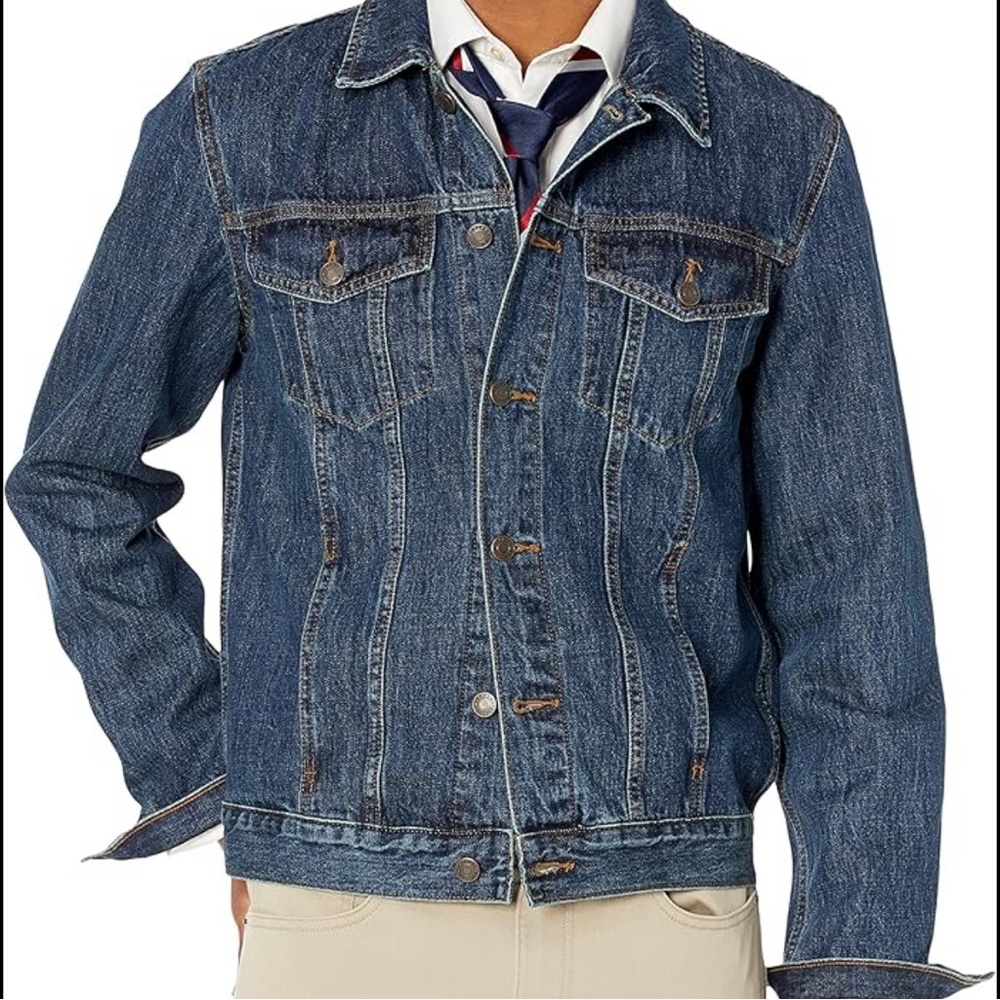 J. Cree Mens Dark Wash Mercantile Denim Jean Jacket